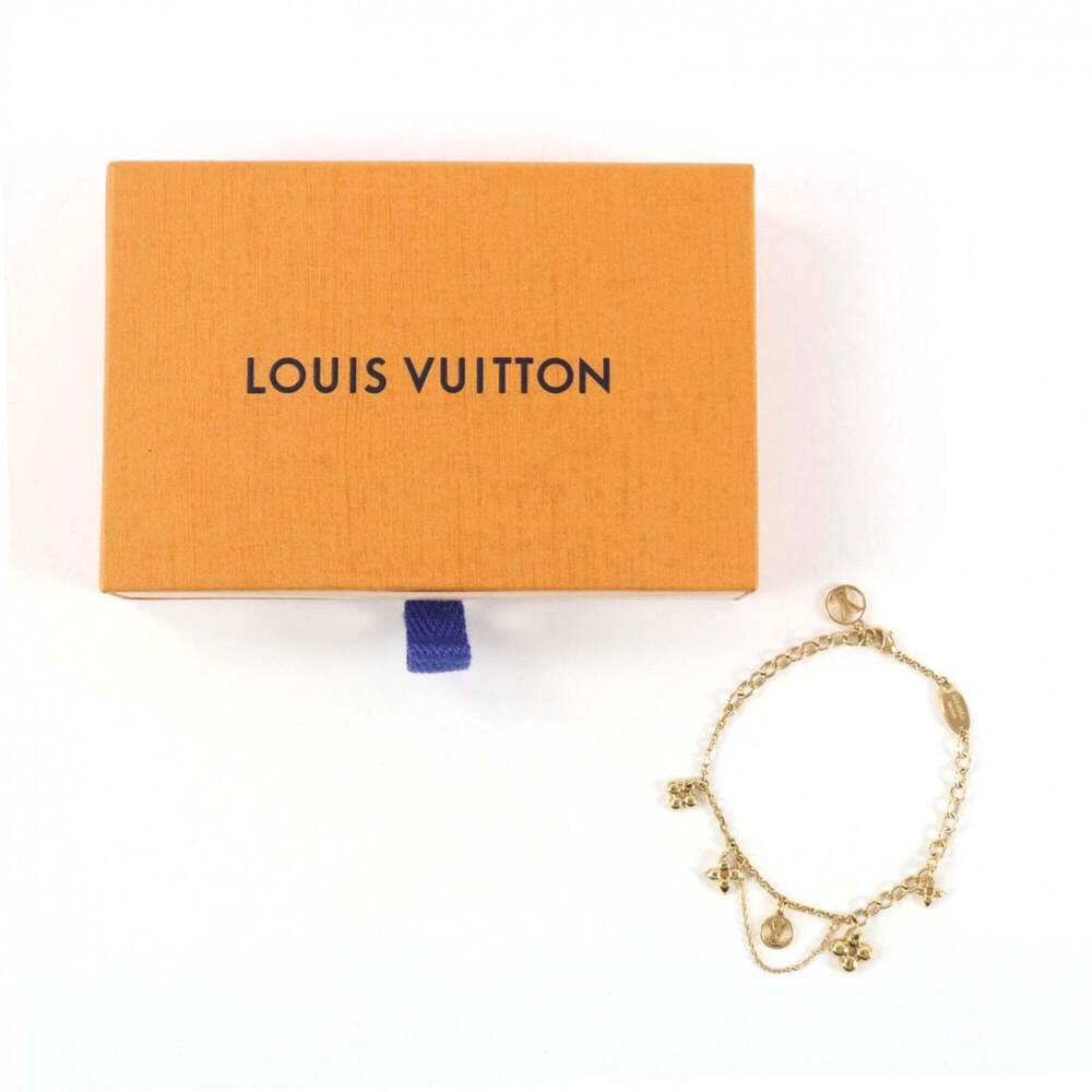 LOUIS VUITTON Gold Monogram Charm Bracelet - Picture 2 of 10